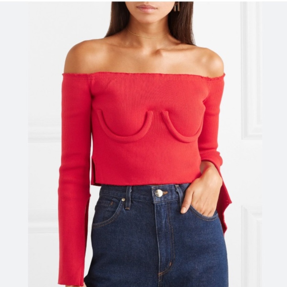 Red Orseund Iris Top